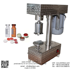 electronic medical equipment aluminum cap crimping machine for 11mm sampling bottle